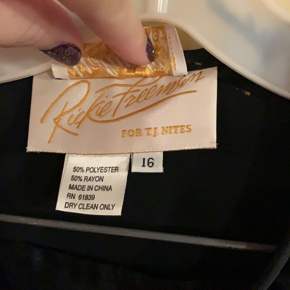 Vintage yolanda designer collection velvet pants suit SZ 16 (runs small) - Picture 4 of 15